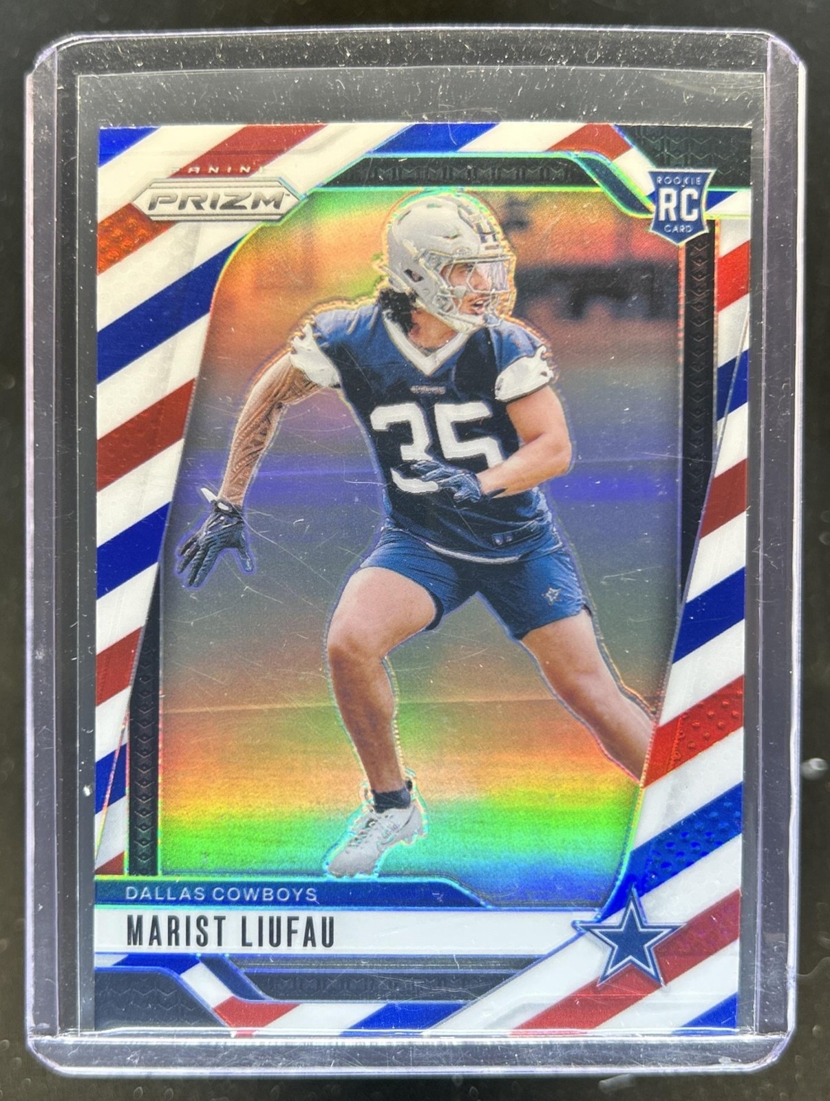 Marist Liufau Panini Prizm #372 Red/White/Blue
