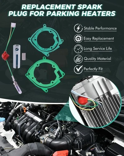 12V Diesel Heater Glow Plug Repair Kit, 9Pcs 2KW 5KW 8KW Chinese Diesel Parki... image 4