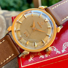 1956 Omega 18K Solid Gold Melbourne XVI Olympics Automatic 2850 S.C. Wristwatch