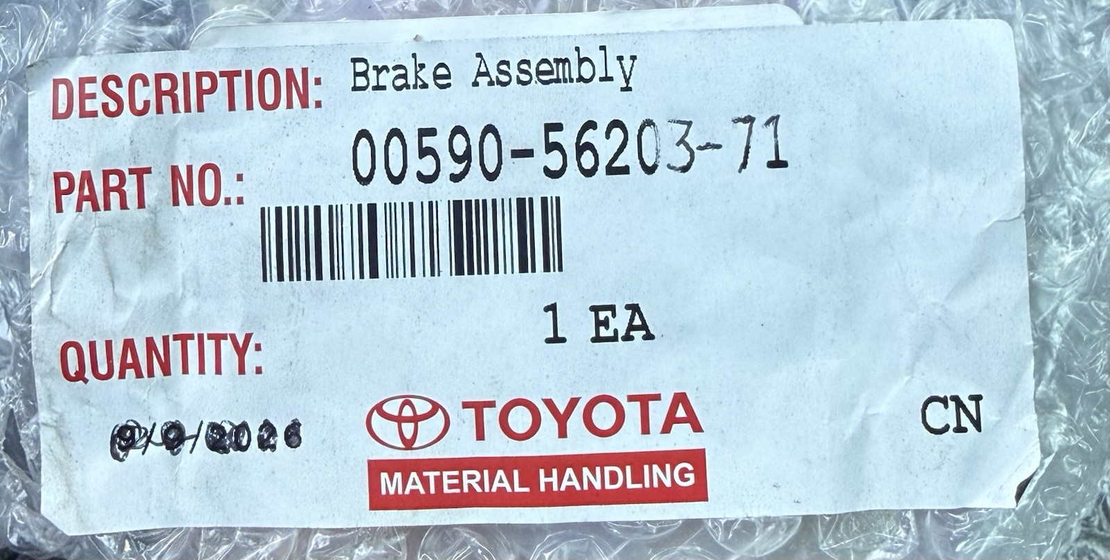 Toyota Brake Assembly OEM 00590-56203-71 Forklift Part 2020