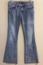 SER.O.YA Jeans Womens Size 28 Mid-Rise Flare Light Wash Sorrento Flaw