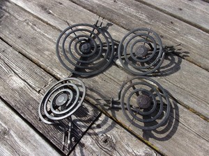 Genuine GE Surface Element Burner Genuine Calrod Unit 6'' x3 and 8'' x1 4 total