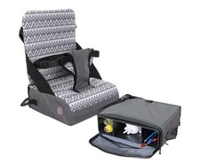 Dreambaby Dining Grab'N'Go Booster Seat, Portable High Chair, 3-Point Harness