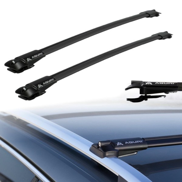 FüR Renault Megane III Grandtour 09-16 Schwarz Alu DachträGer Offene Dachreling-image