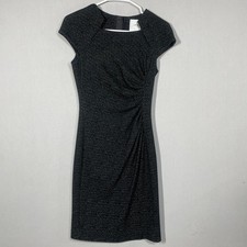 LK Bennett Dress Women 2 Black Speckled Wool ...