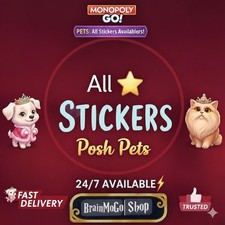 Monopoly Go Stickers 1-6 All Stickers Available CHEAPEST Super Fast Delivery