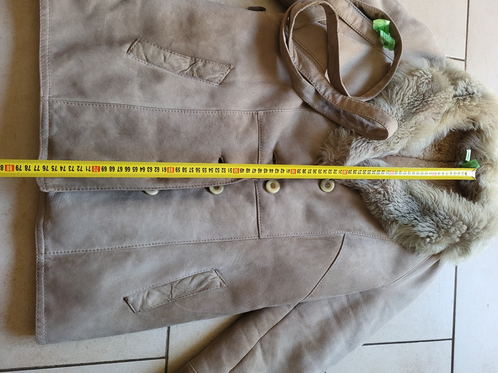 Vintage High Quality Shearling Jacket Christ Coll… - image 5