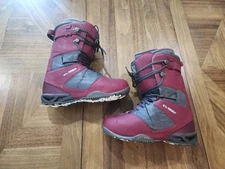 Thirty Two Snowboard Boots Sz 13 Burgundy Round Toe Used Winter Skiing 
