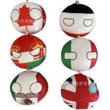 10cm Country Ball Plush Toys Polandball Pendant Country Balls Decor Stuffed Doll