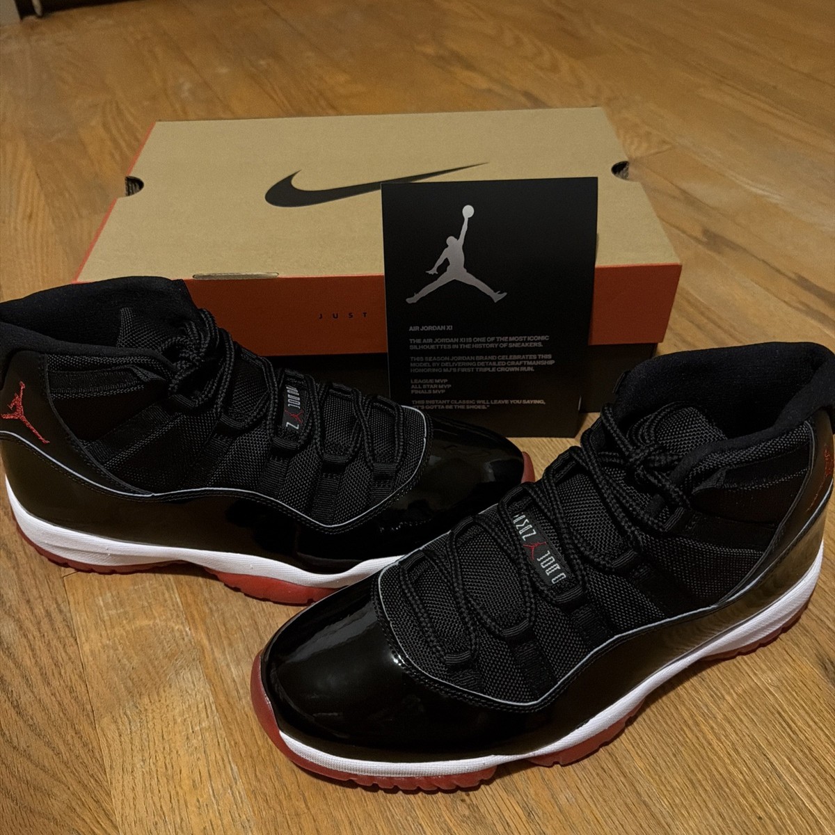 2019 Nike Air Jordan 11 Retro Size Men's 11 Chicago Bulls BRED