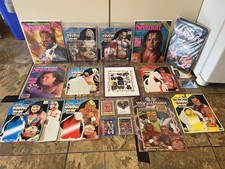 WWF 20 Figure Hasbro Card Lot MOC Ted DiBiase IRS Hulk Hogan Bret Hart Crush Sid