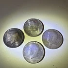 1964 SILVER Kennedy Half Dollar, 90% SILVER Lot of four coins