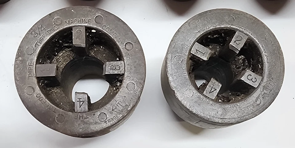 RIDGID AND TOLEDO PIPE RATCHETS AND DIES (15 Pieces) - Image 3 of 4