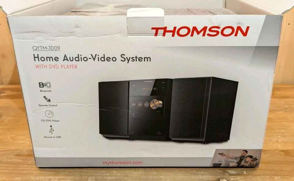 Thomson 60W HiFi Shelf Stereo System CD Player Wireless Bluetooth Audio Stream - Image 3 of 4