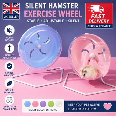 Großes Heimtrainer Hamsterrad Kunststoff Nager freistehend 20 cm 28 cm 33 cm