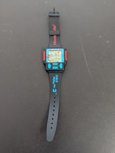Vintage Super Mario Bros. 3 Nintendo NES Nelsonic Game Watch Wristwatch 1990