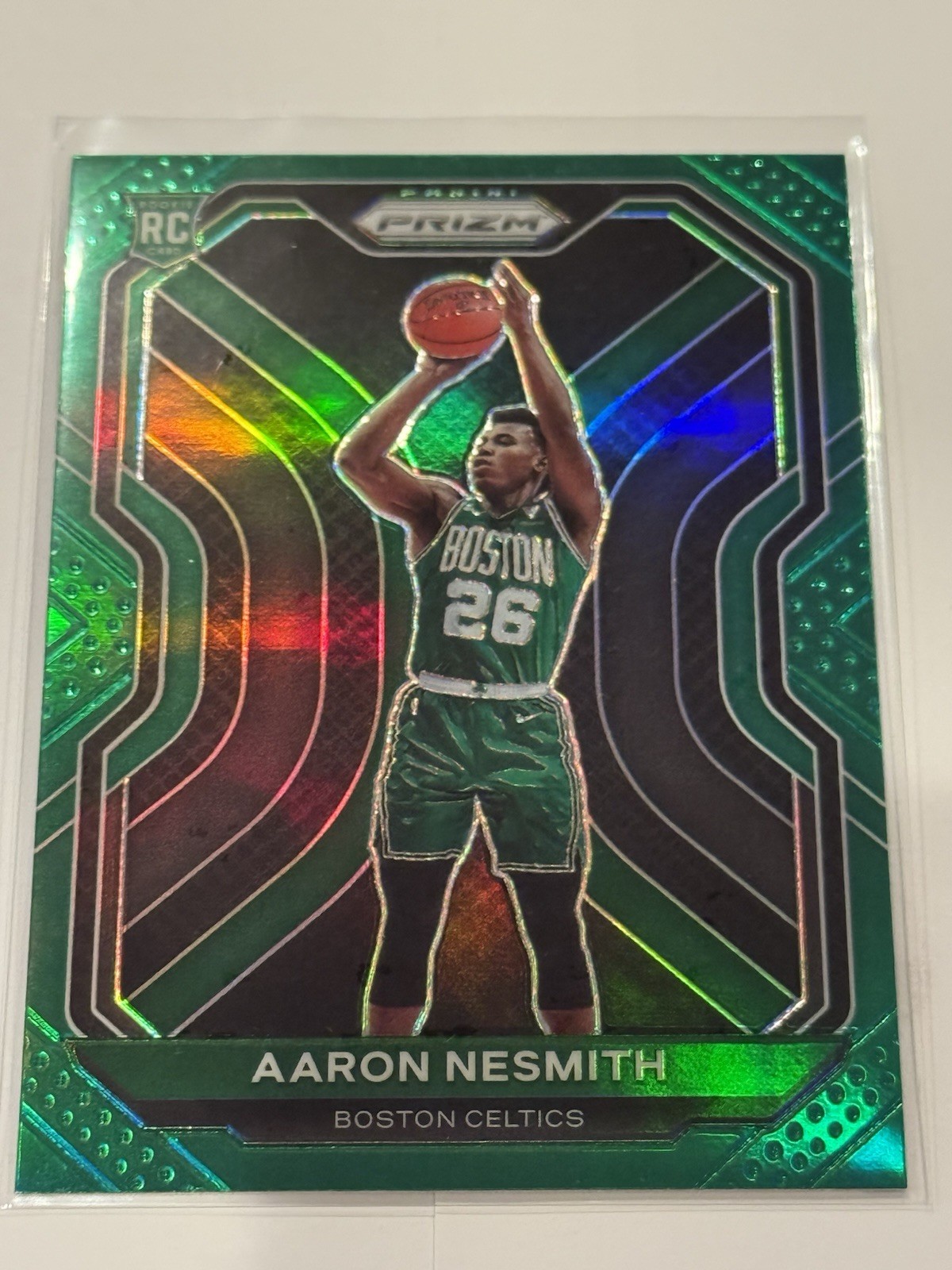 2020-21 Prizm Aaron Nesmith RC Green Prizm Rookie #282 Celtics