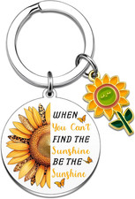 Sunflower Gifts for Women Sunflower Keychain Sunshine Gifts for Women Men Feel B