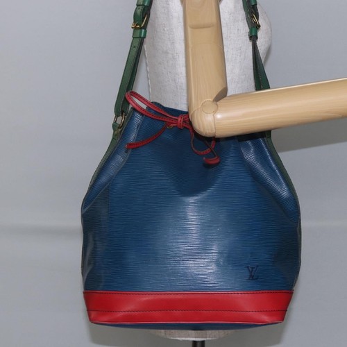 LOUIS VUITTON Epi Tricolor Noe Shoulder Bag Blue Red Green M44082 Auth 143946 - Picture 22 of 22