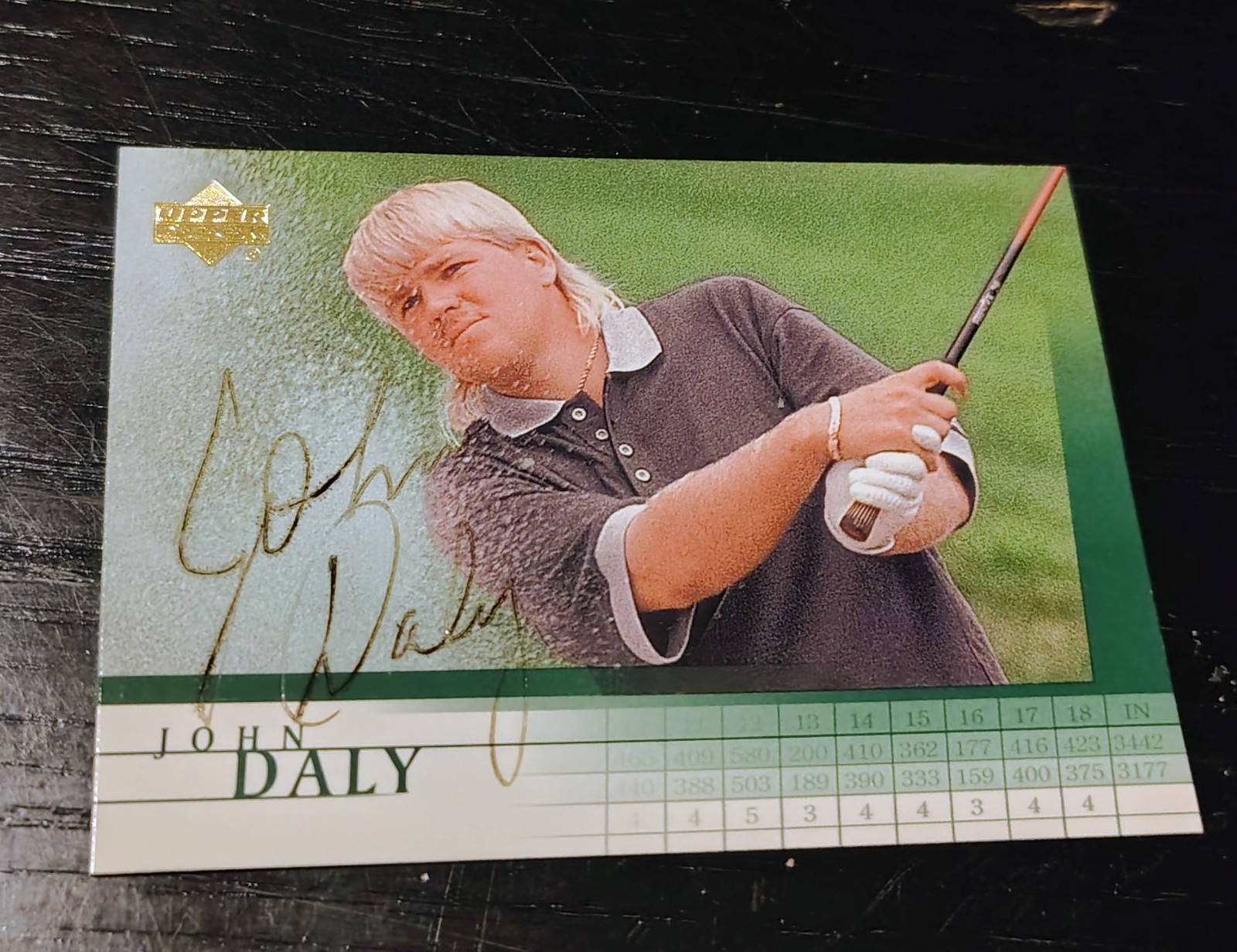 2001 Upper Deck John Daly  signed card #27