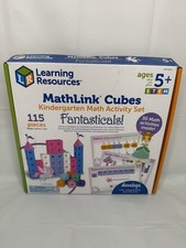Learning Resources MathLink Cubes Kindergarten STEM 5 Math Activity Set 115 pcs