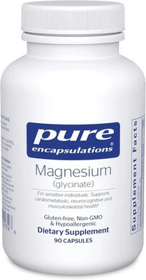 Pure Encapsulations Magnesium (glycinate) 120mg - 90 Vegetarian Capsules Daily