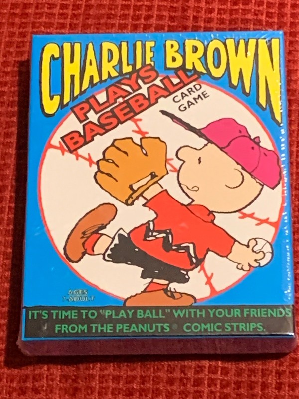 PEANUTS, "Charlie Brown Plays Baseball Card Game", Sealed In Box, New-Old-Stock