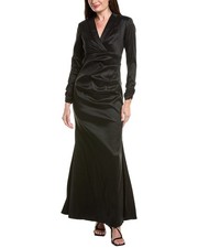 Adrianna Papell Stretch Taffeta Tuxedo Dress Women's