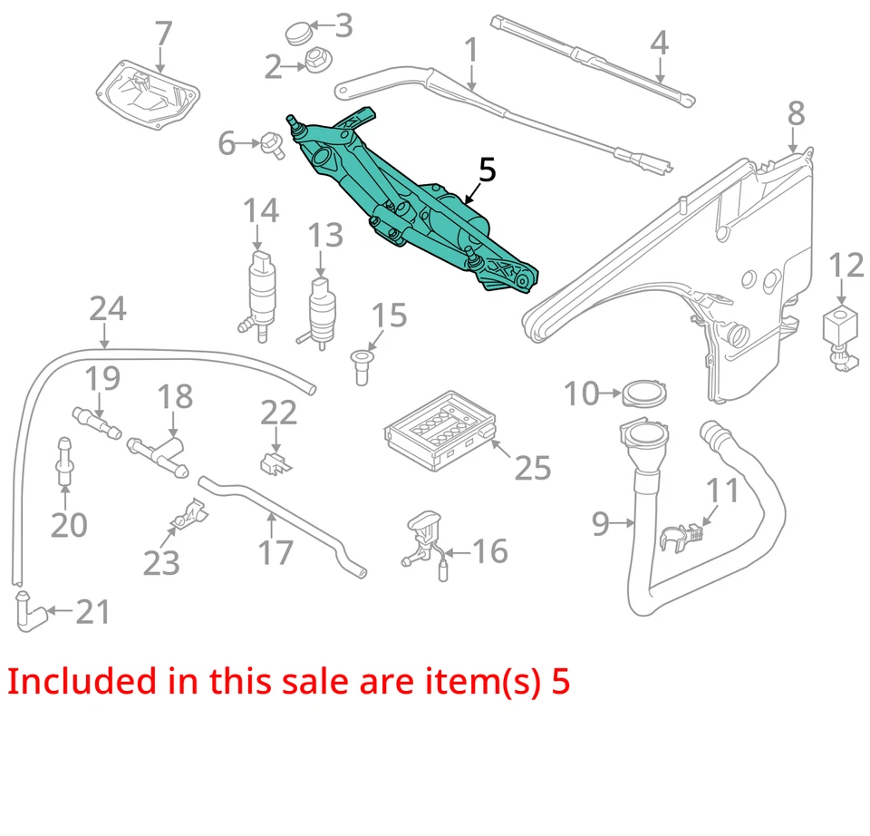 BMW 135i 2008 limpiaparabrisas transmisión OEM 91 k millas - LKQ428203527 Foto 4 de 4