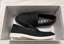 Mocassini uomo Calving Klein in tela nera taglia 8,5 US