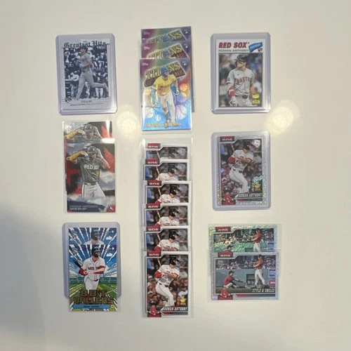 Roman Anthony Boston Red Sox MLB 18 Card Lot Topps 2025 Rookie Cards