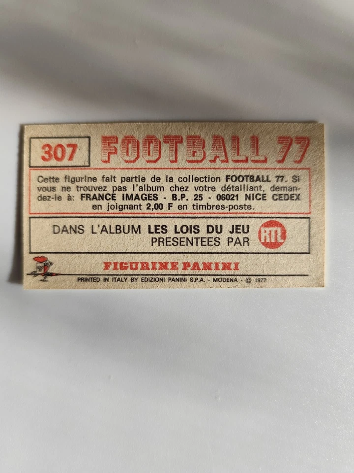 Saint Etienne – Figurine Panini 1977 - Photo 2/2