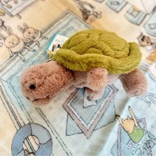 Jellycat Timmy Turtle Plush Bag Charm Keychain Cute Soft Toy NWT