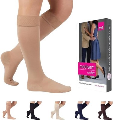 mediven Comfort for Women, 15-20 mmHg ? Closed Toe Leg Circulation, Knee High Co