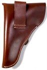 WWII GERMAN ARMY MAUSER WALTHER HSC  7.65 LEATHER PISTOL HOLSTER-BROWN LEATHER — photo 2