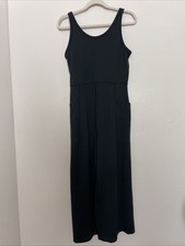 Kids Athleta Girl Stash Your Treasures Black Sleeveless Jumpsuit - Size Small 7