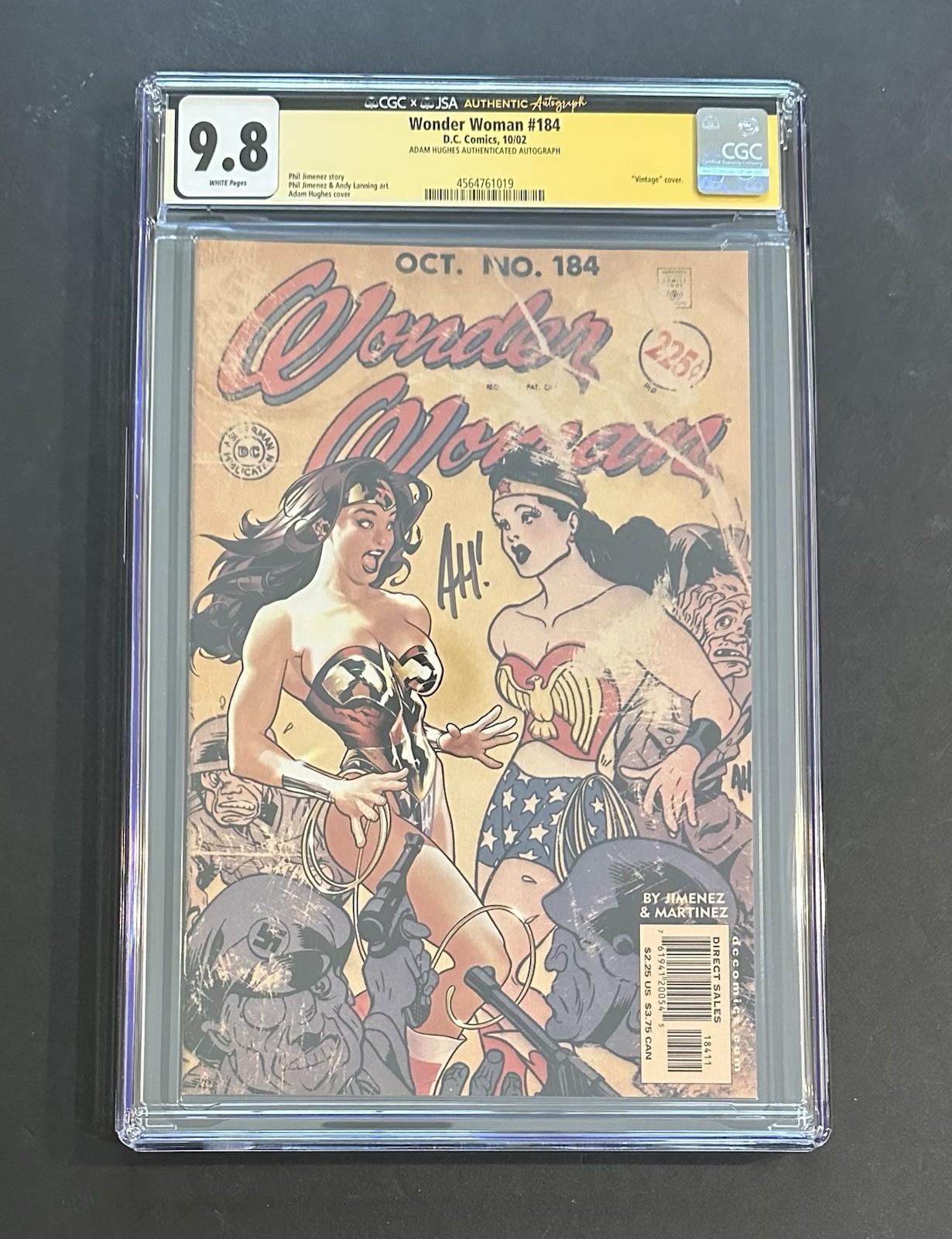 Wonder Woman #184 (DC Comics October 2002) CGC JSA 9.8 Adam Hughes Signature