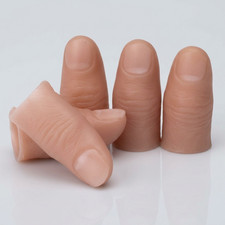 5Pcs Magic Finger Trick Fake Thumb Soft Tips Close Up Stage Show Prop Prank Toy