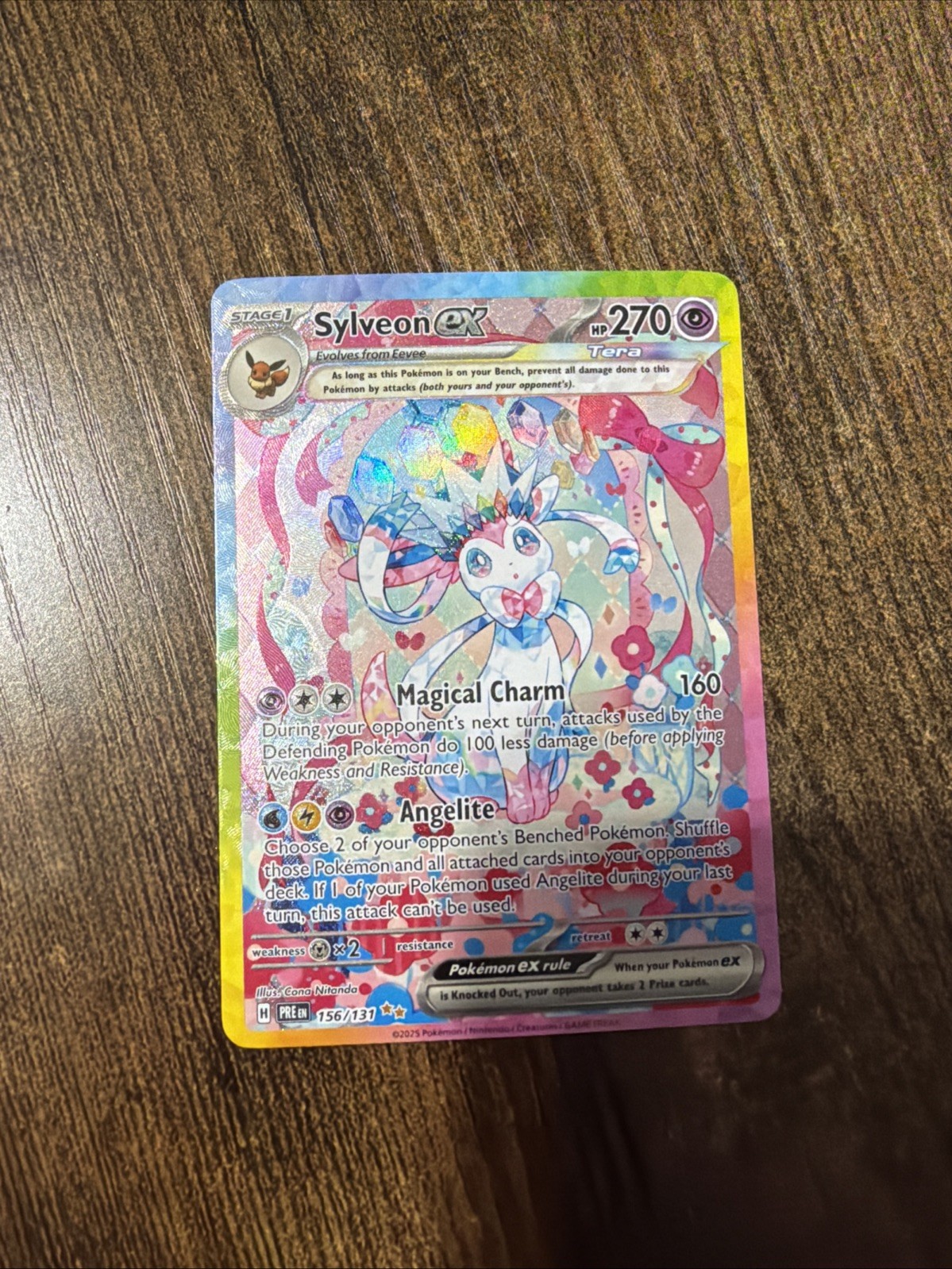 Pokemon TCG Prismatic Evolutions #156/131 Sylveon ex NM