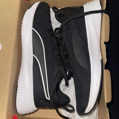 4.5 Y Puma Flyer Flex Jr. Black And White Kids