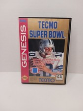 Tecmo Super Bowl Sega Genesis Game Complete CIB Football NFL 