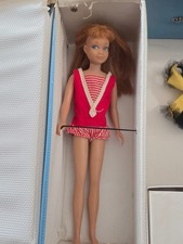 Mattel Skipper  Skooter Vintage Dolls   blue case with one outfit