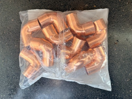 10PC Copper Fittings, 1" C X FTG -90-Degree Copper Street Elbow - Made in USA