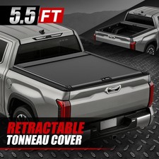 5.5ft Truck Bed Retractable Roll-up Hard Tonneau Cover For 22-26 Toyota Tundra