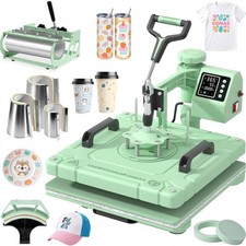 8 in 1 Heat Press Machine 15x15 Inch Digital T Shirt Mug Hat Plate Sublimation