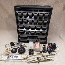 Huge RC Parts Lot with Husky Organizer Full of Miscellaneous Parts Planes Cars