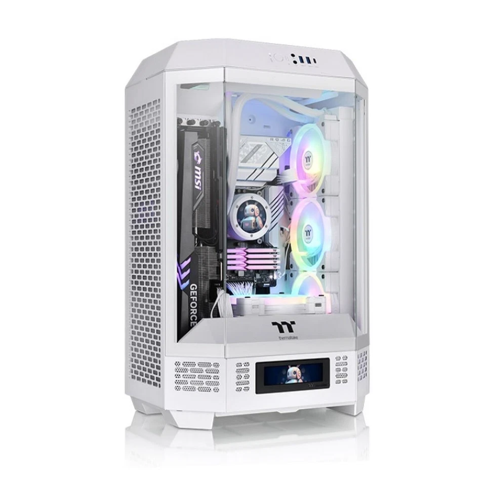Boîtier ATX semi-tour THERMALTAKE THE TOWER T300 Blanc - Photo 2/2