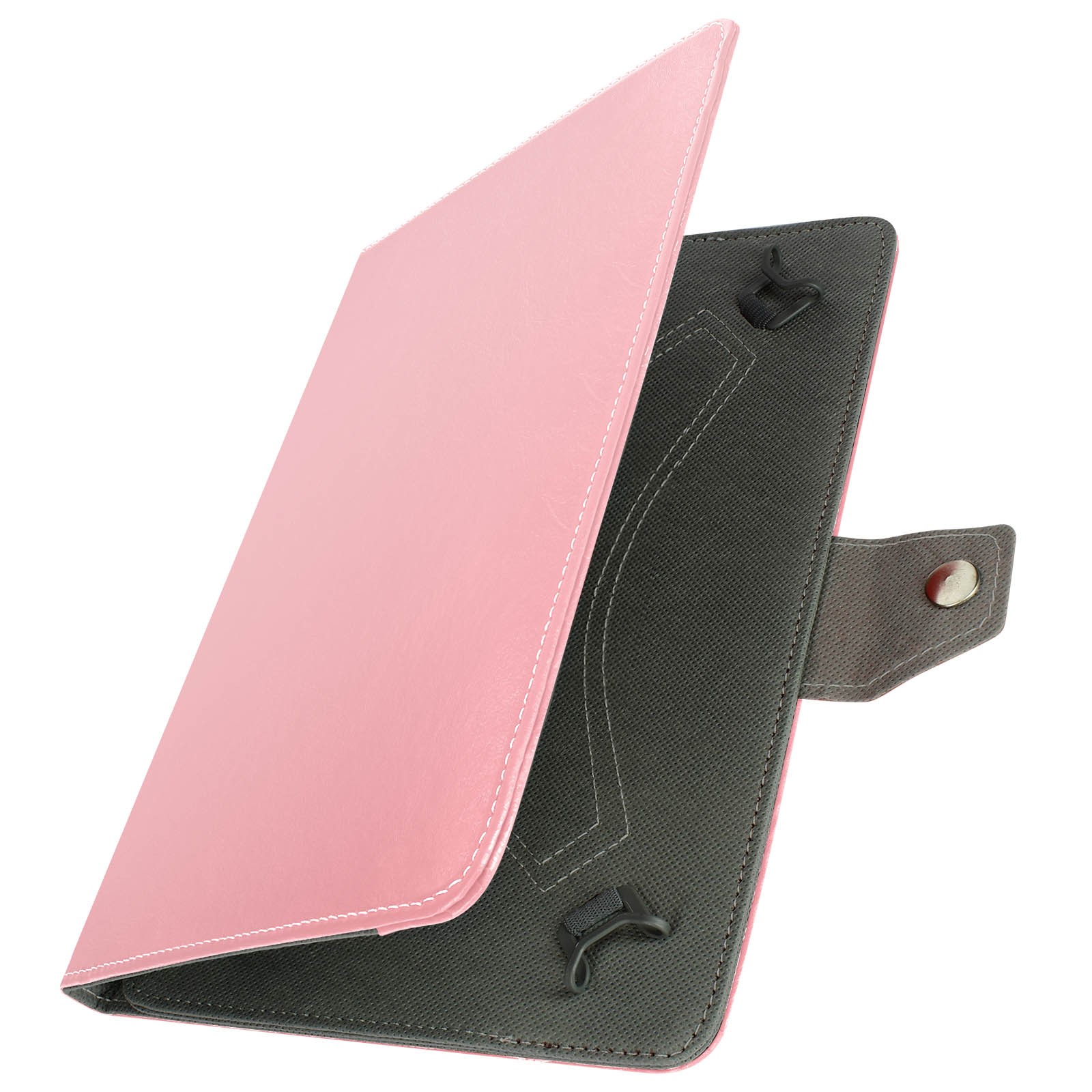 Protection tablette 10 pouces universelle similicuir rose avec rabat support