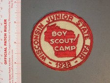 Boy Scout OA Camp Ammon 1938 felt WI flap 7640NN