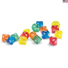 Comprehensive 72-Piece 10-Sided Dice Set for Creative Learning and Play